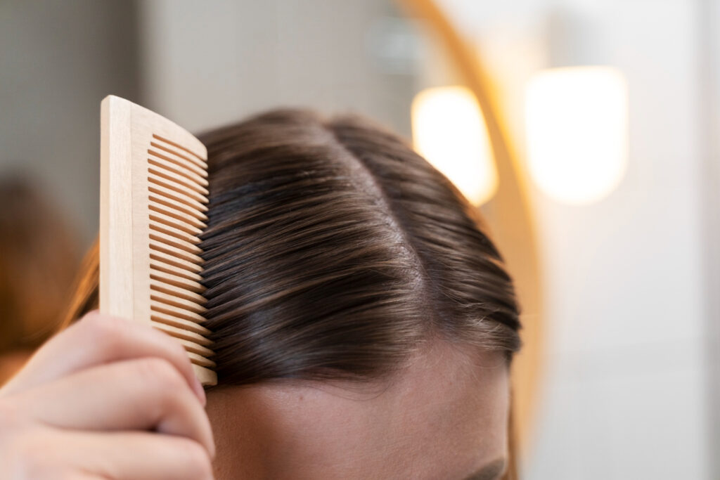 Hair loss treatment on hairline of scalp