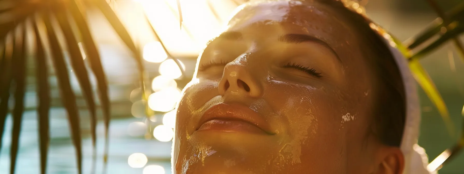 a radiant skin glowing under the sun, showcasing the results of a hydrafacial treatment at lemel medical spa.